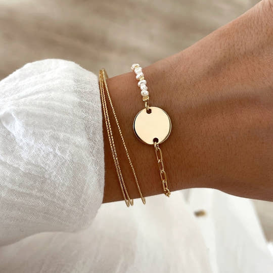 Bracelet "Talia" plaqué or