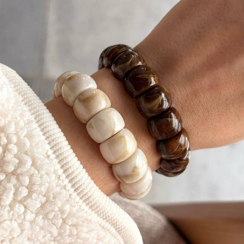Bracelet "Alia" marron, vue 2