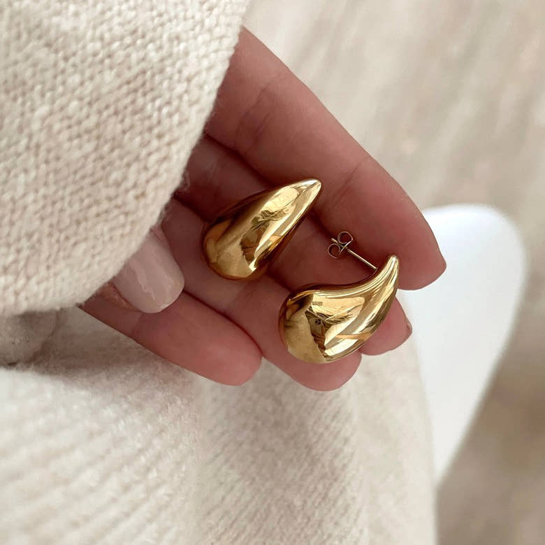 Boucles d'oreilles "Gaia" acier, vue 3