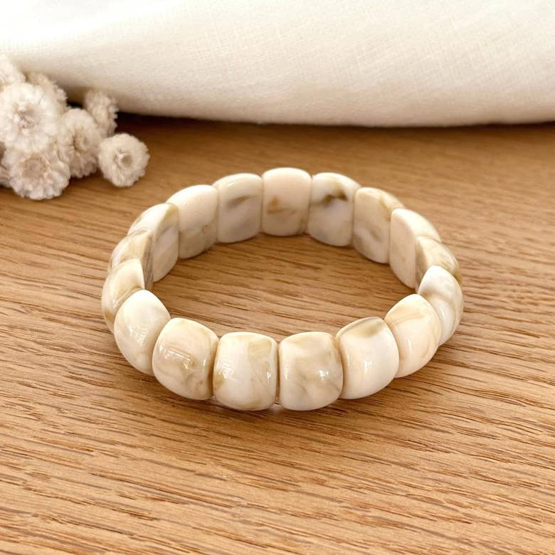 Bracelet "Alia" écru, vue 2