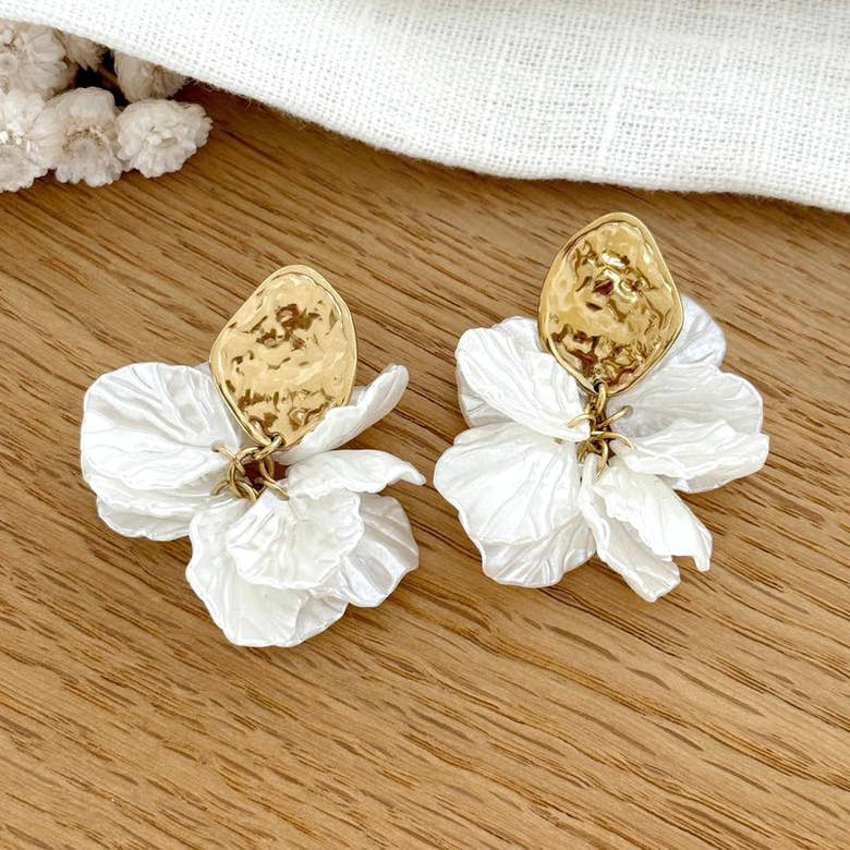 Boucles d'oreilles "Selena" acier, vue 2