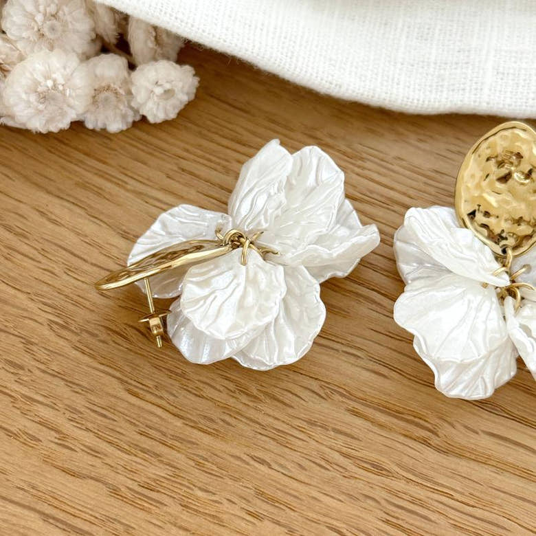 Boucles d'oreilles "Selena" acier, vue 3