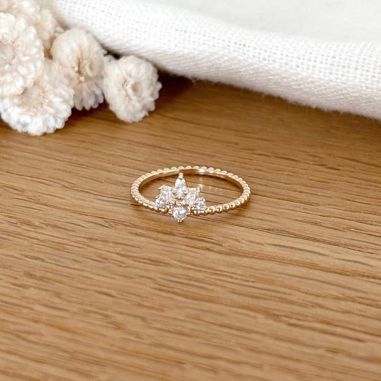 Bague "Adam" plaqué or