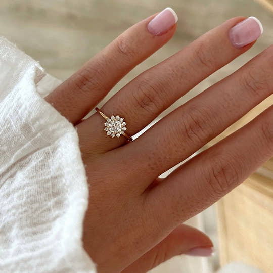 Bague "Sixtine" plaqué or