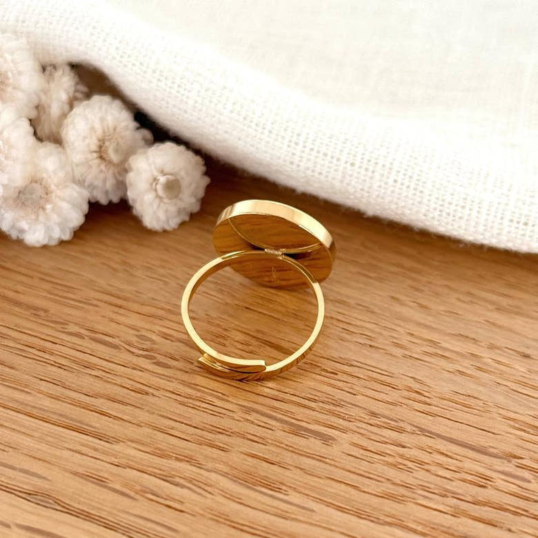 Bague "Ophéa" Nacre acier, vue 2