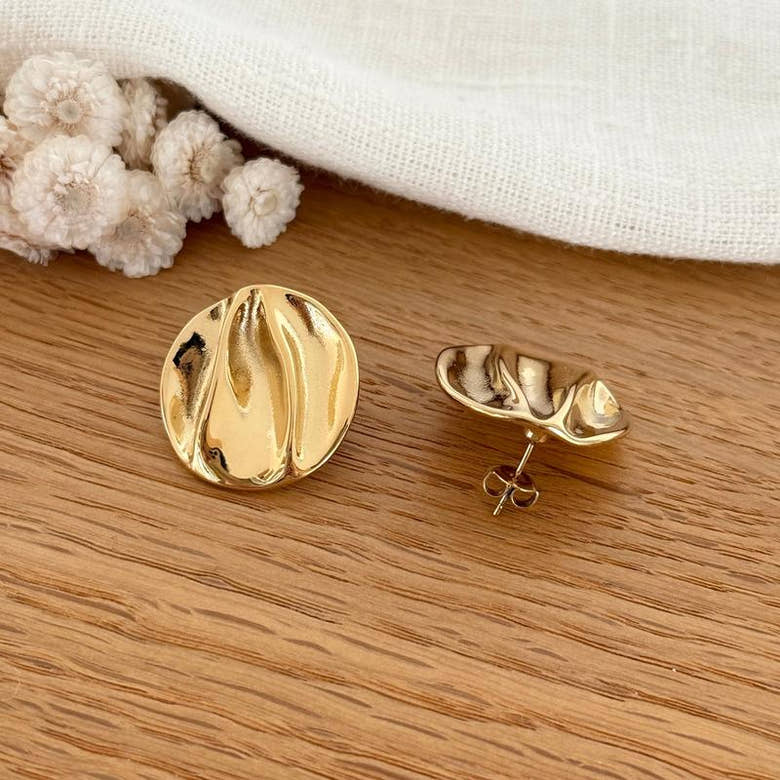 Boucles d'oreilles "Oréa" acier, vue 3