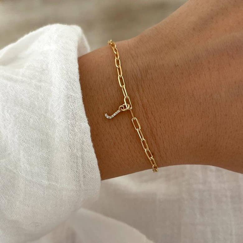 Bracelet "Eliott" plaqué or, vue 2