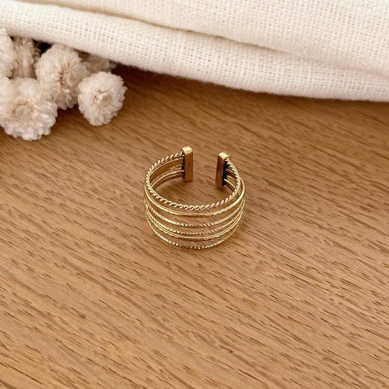 Bague "Nelly" acier, vue 2