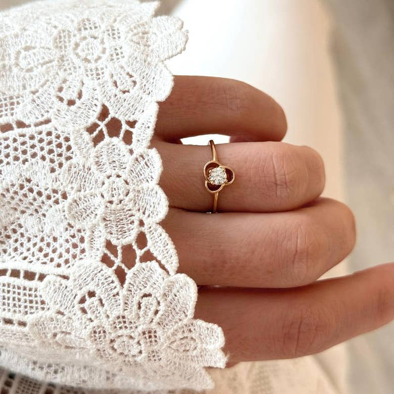 Bague "Saphia" plaqué or