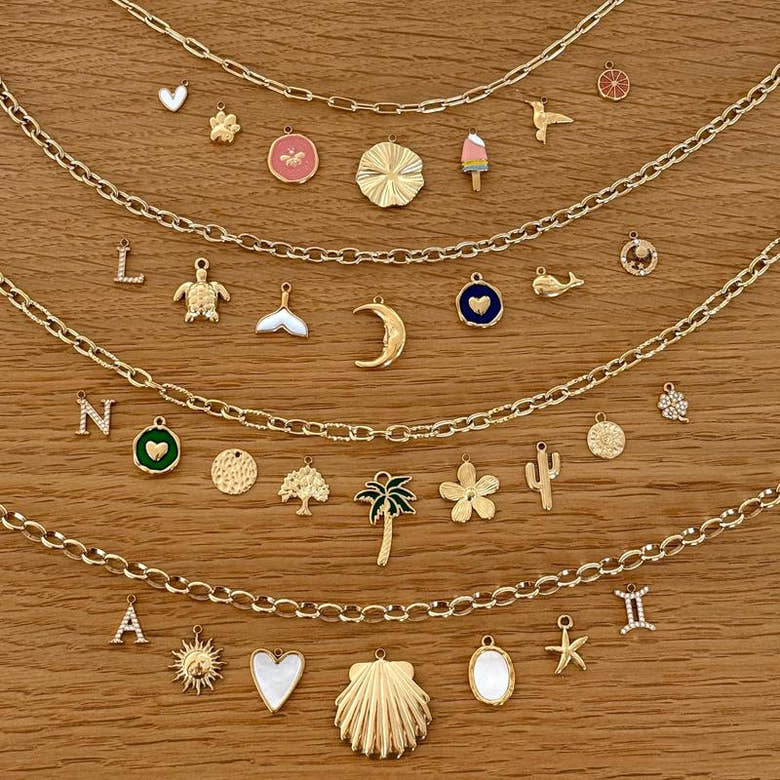 Collier charms personnalisable acier, vue 4