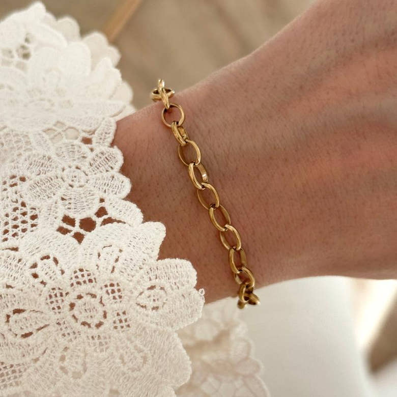 Bracelet chaine acier, vue 5