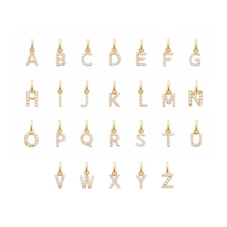 Collier "Star initial" plaqué or, vue 2