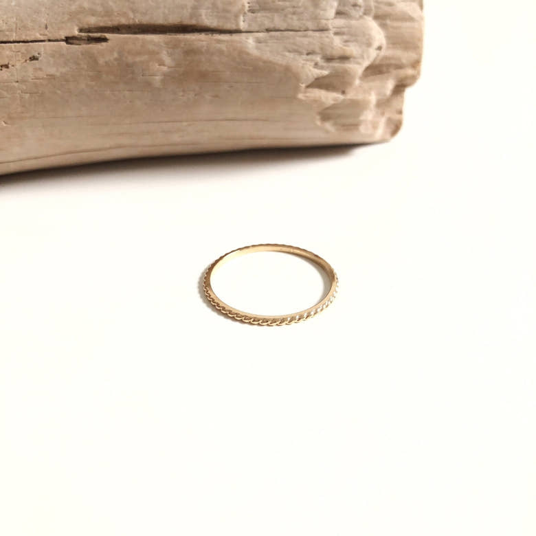 Bague "Louise" plaqué or