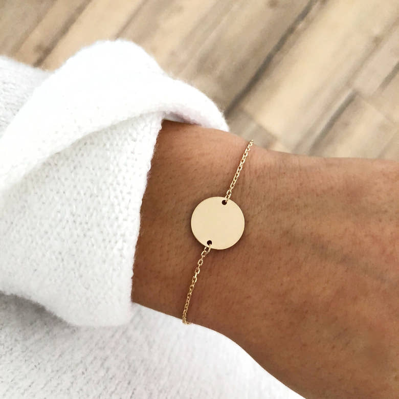 Bracelet "Médaille" plaqué or