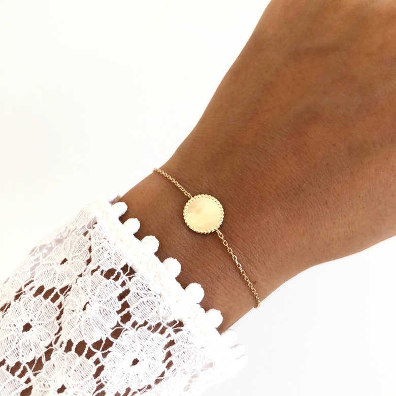Bracelet "Nays" plaqué or