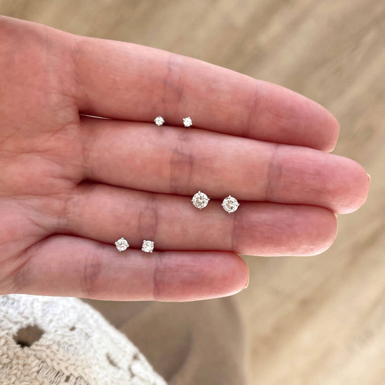 Boucles d'oreilles "Dani" argent, vue 2