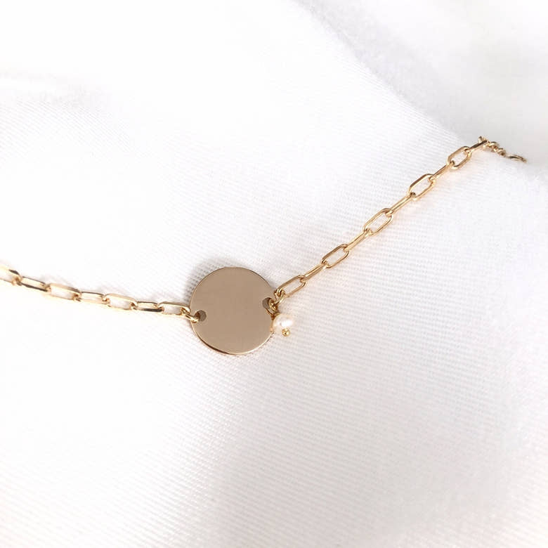 Bracelet "Maho" plaqué or, vue 2