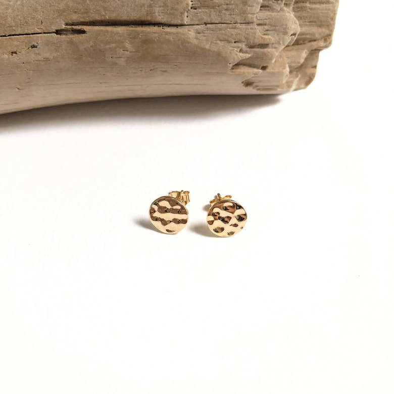 Boucles d'oreilles "Mady" plaqué or, vue 2