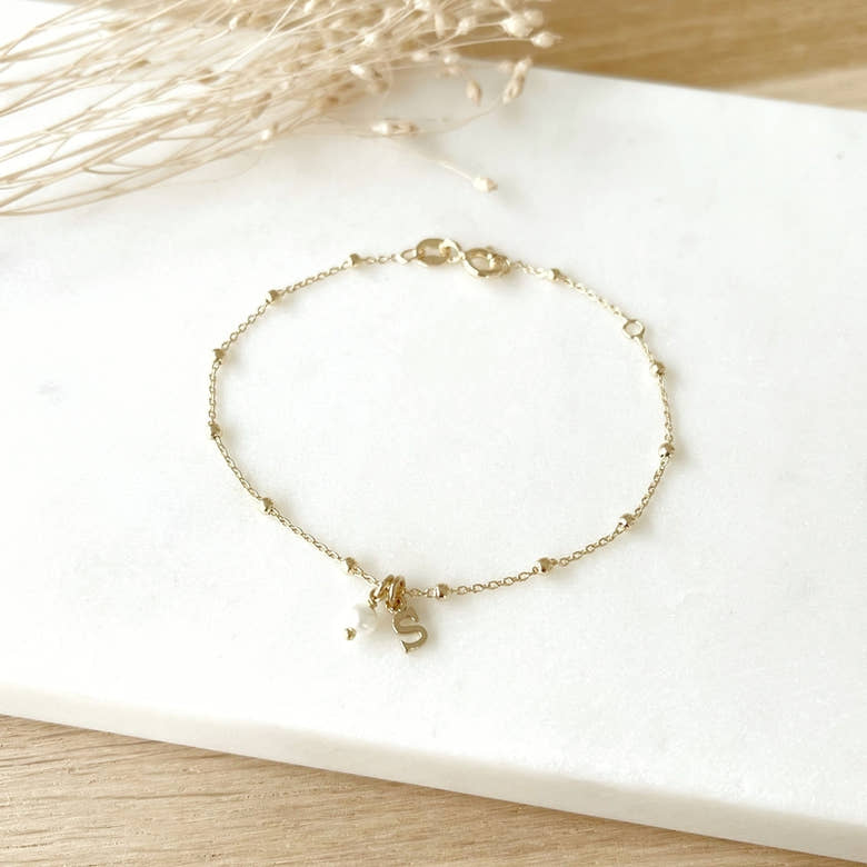 Bracelet "Ysée" plaqué or, vue 2
