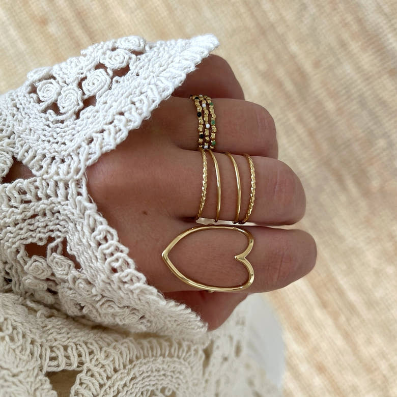 Bague "Mandy" acier, vue 3