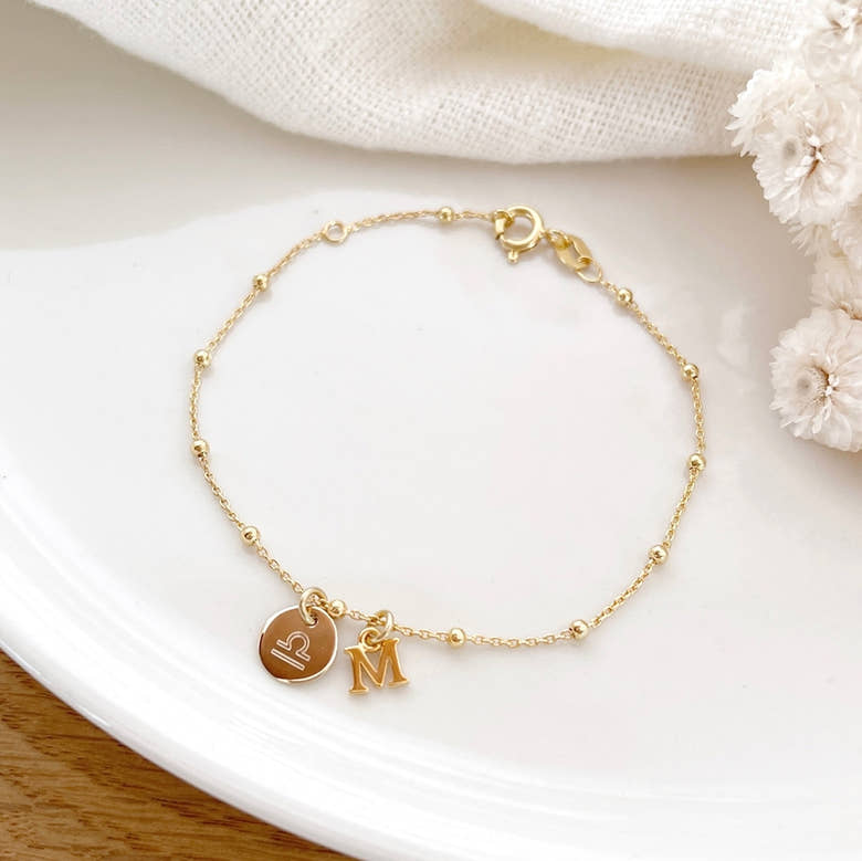 Bracelet "Mia" plaqué or, vue 2