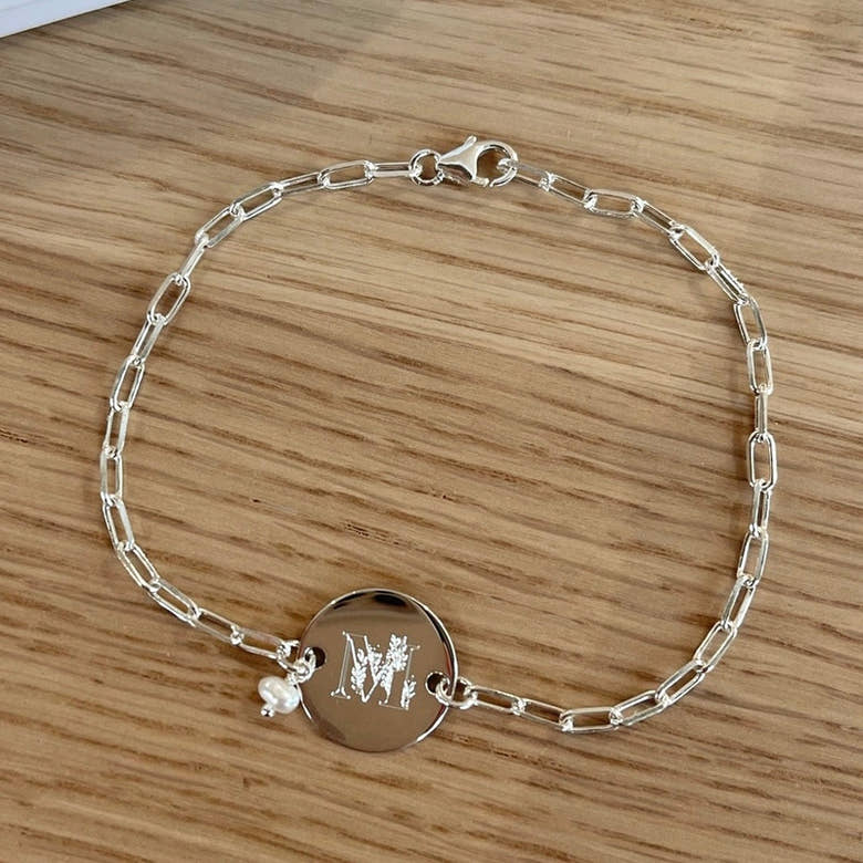 Bracelet "Maho" argent, vue 2