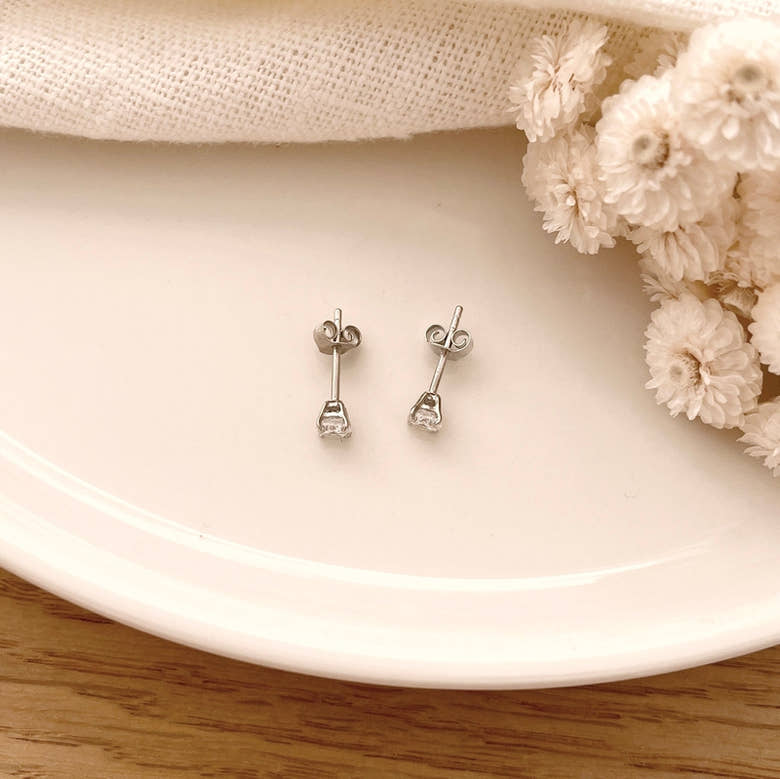 Boucles d'oreilles "Dani" argent, vue 5