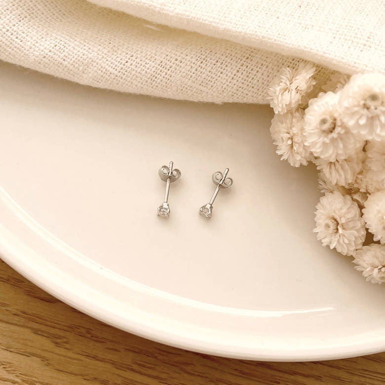 Boucles d'oreilles "Dani" argent, vue 4