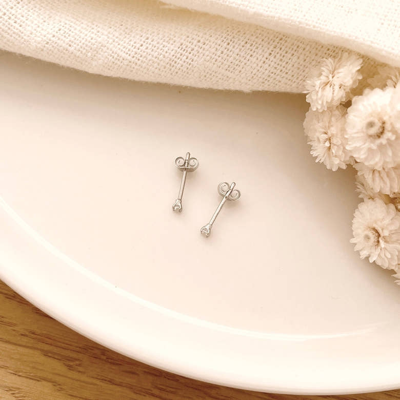 Boucles d'oreilles "Dani" argent, vue 3