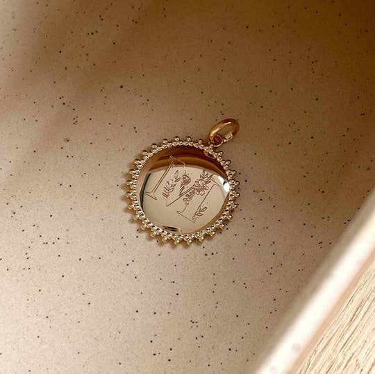 Pendentif "Slorie" plaqué or