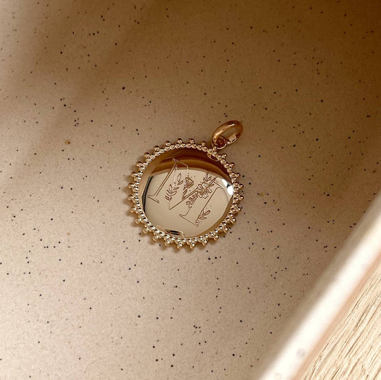 Pendentif "Slorie" plaqué or