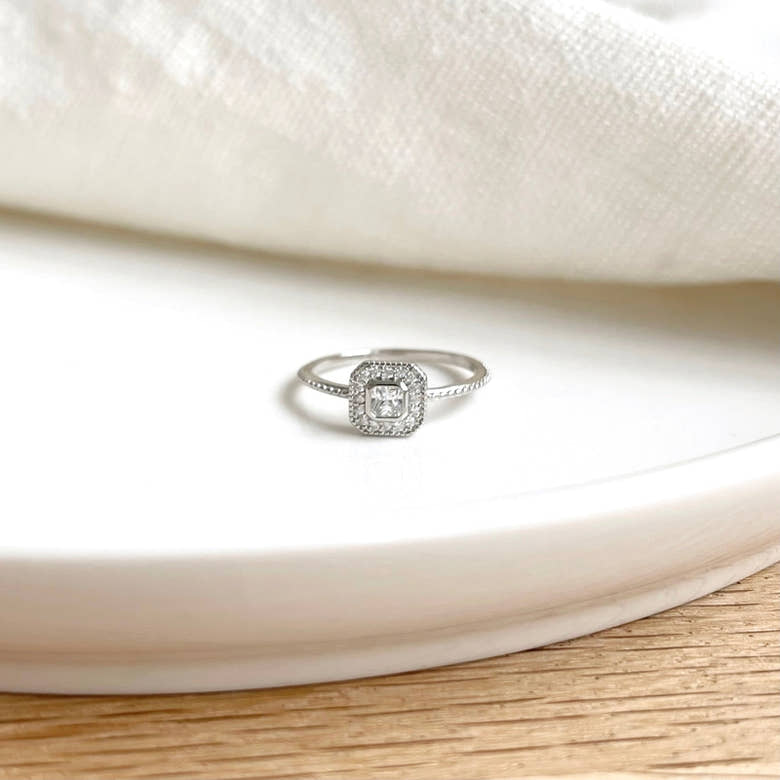 Bague "Tiffany" argent