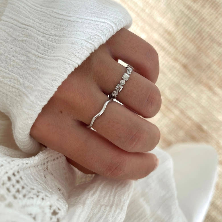 Bague "Alison" argent, vue 2