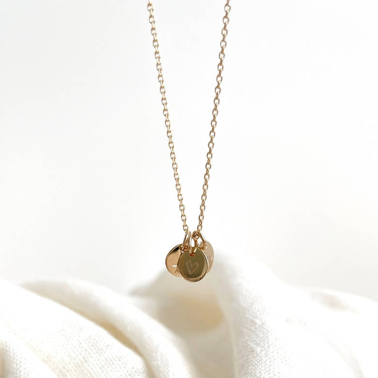 Collier "Esmée" plaqué or, vue 2