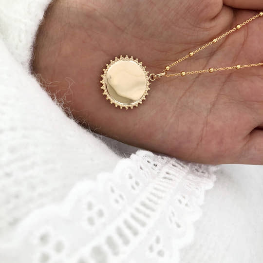 Collier "Sona" plaqué or