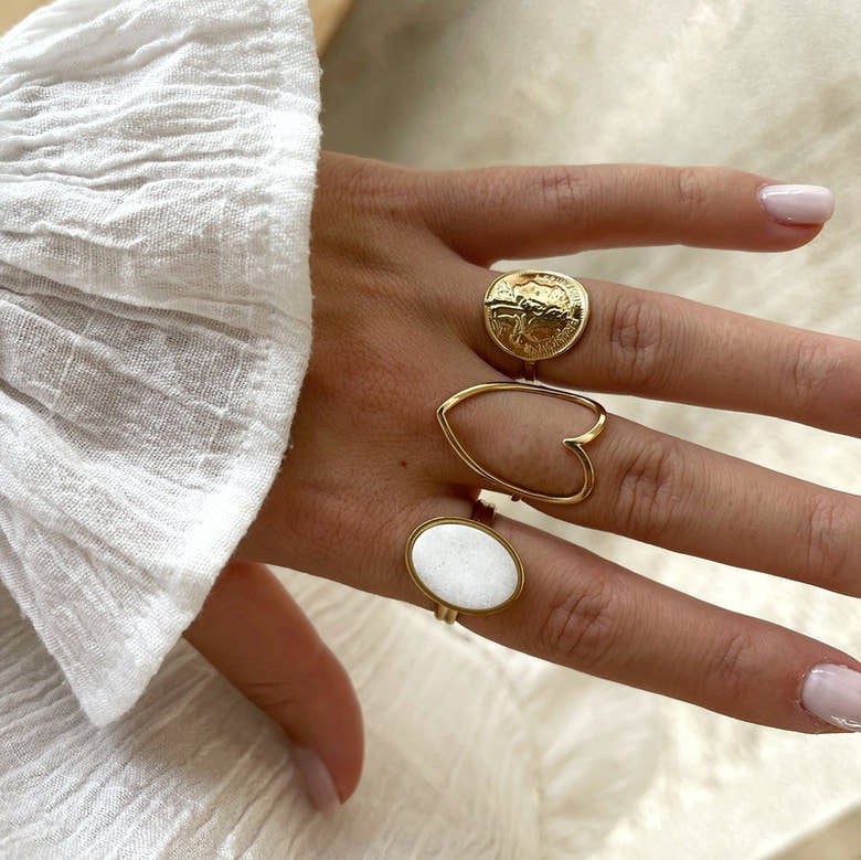 Bague "Mandy" acier, vue 2