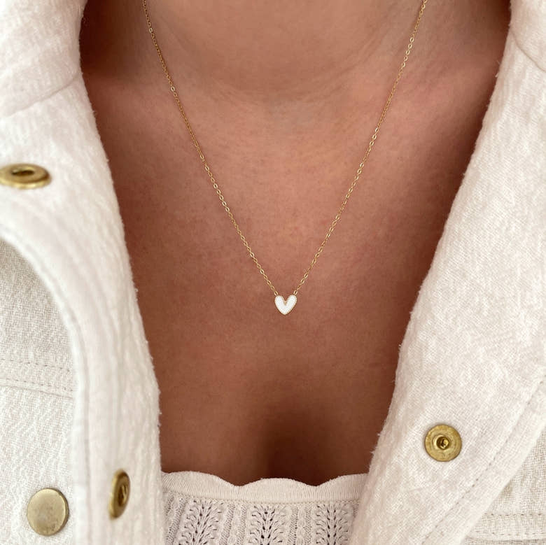 Collier "Louka" blanc acier