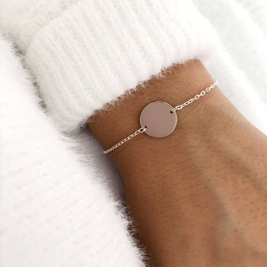 Bracelet "Médaille" argent